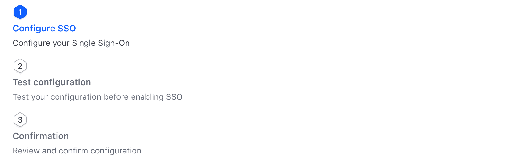 On small screens, the steps in a Stepper Nav switch from horizontal orientation to vertical.